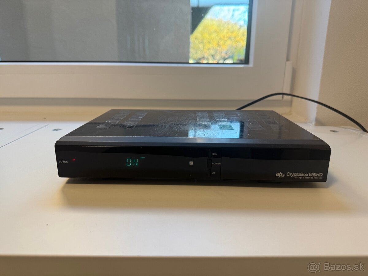 Satelitný prijímač Ab cryptobox 650 HD a iné