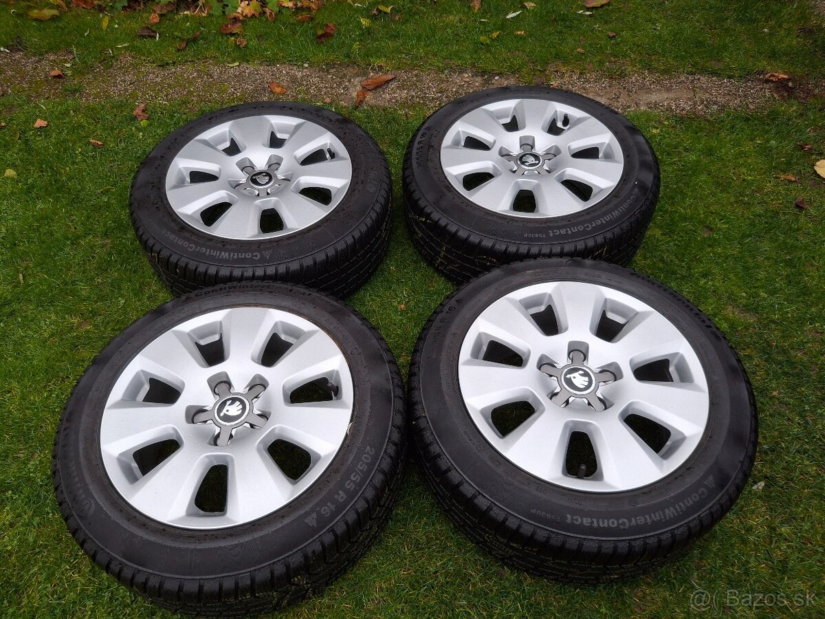 16" ALU 5x112 orig AUDI / Škoda a iné + 205/55 r16 8,5mm