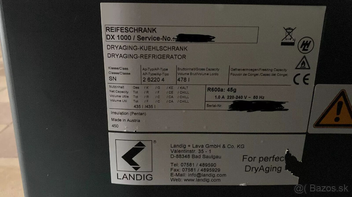 Zrecia skriňa DX1000 - LANDIG