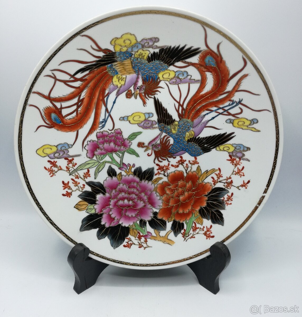 Čína tanier, dekoračný, porcelán