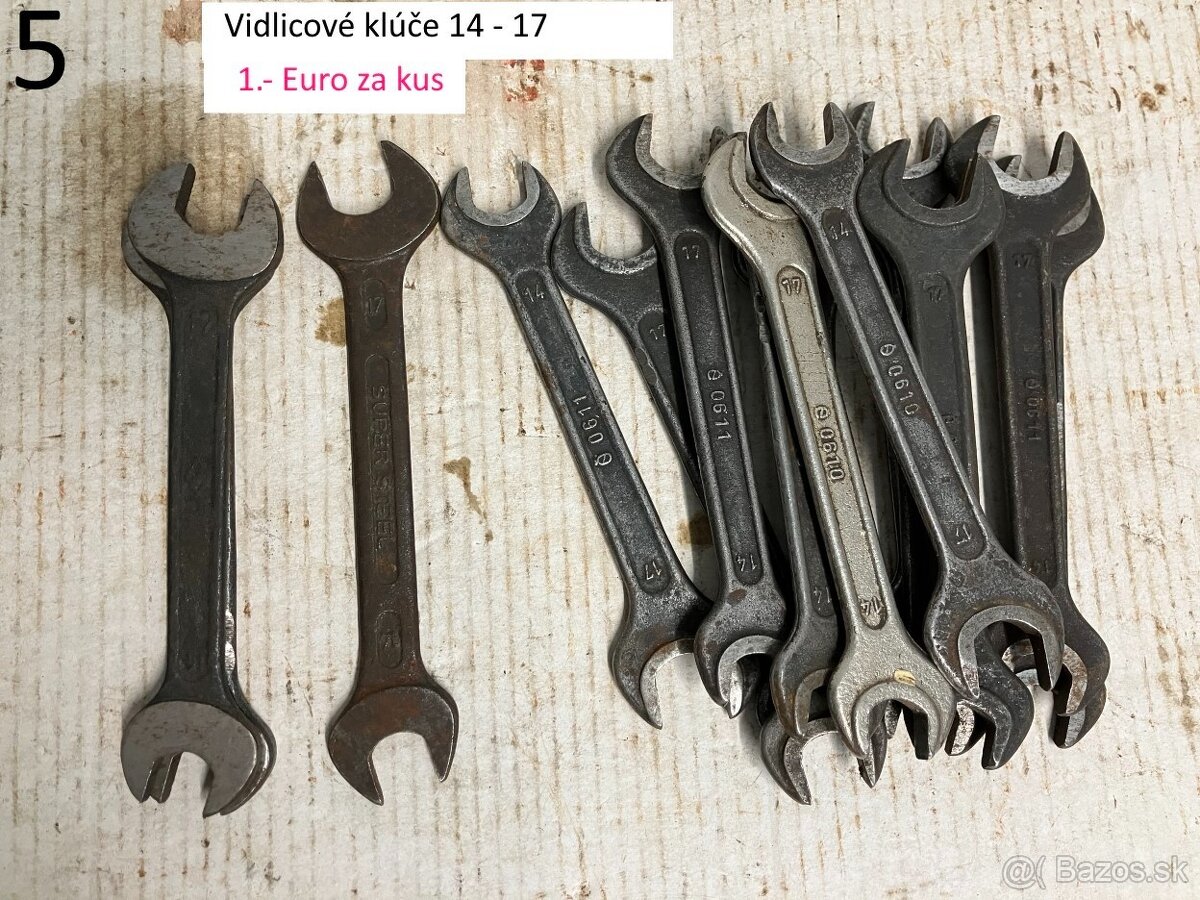 Vidlicové klúče Czechoslovakia