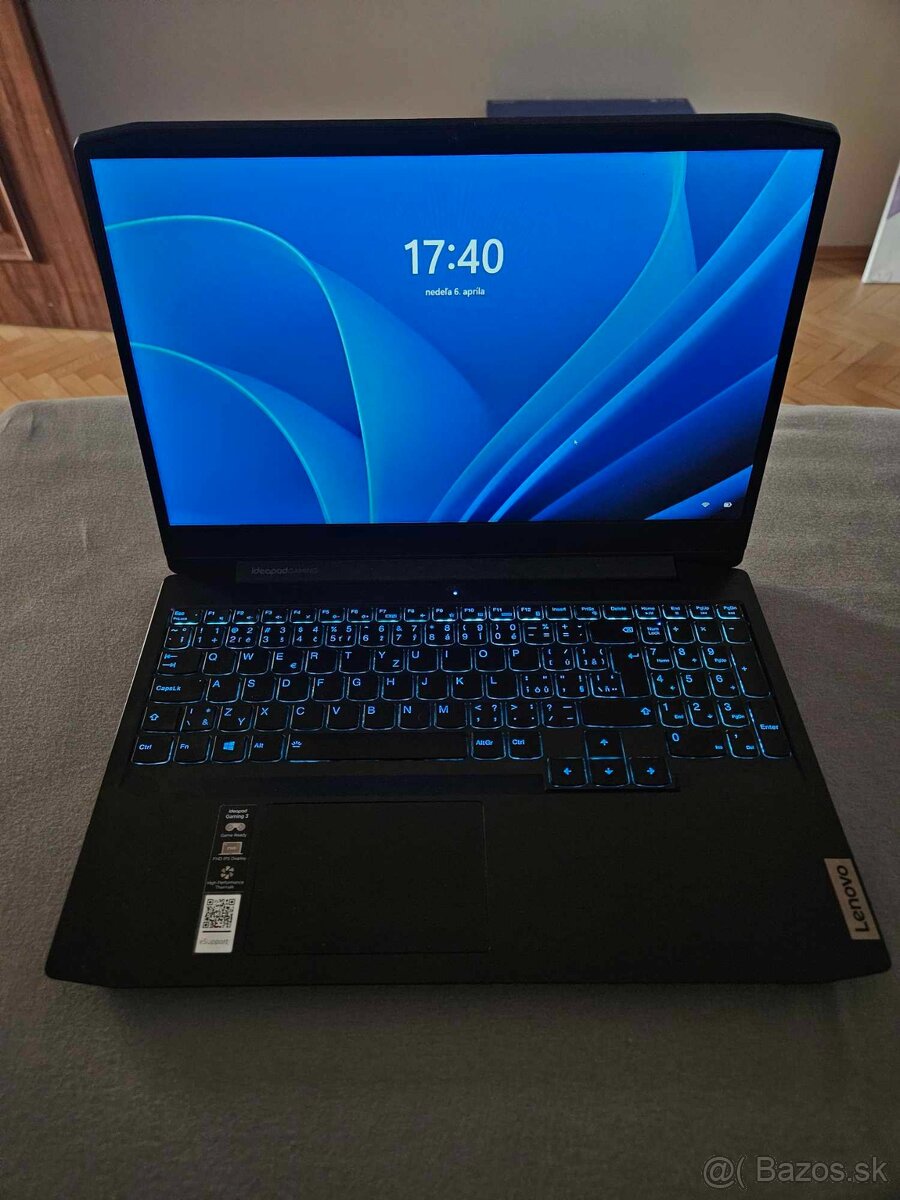 Predám Lenovo Ideapad Gaming 3 15IMH05 – Skvelý herný notebo