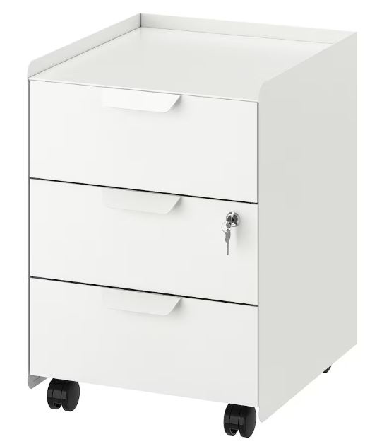 Skrinka so zasuvkami IKEA TROTTEN
