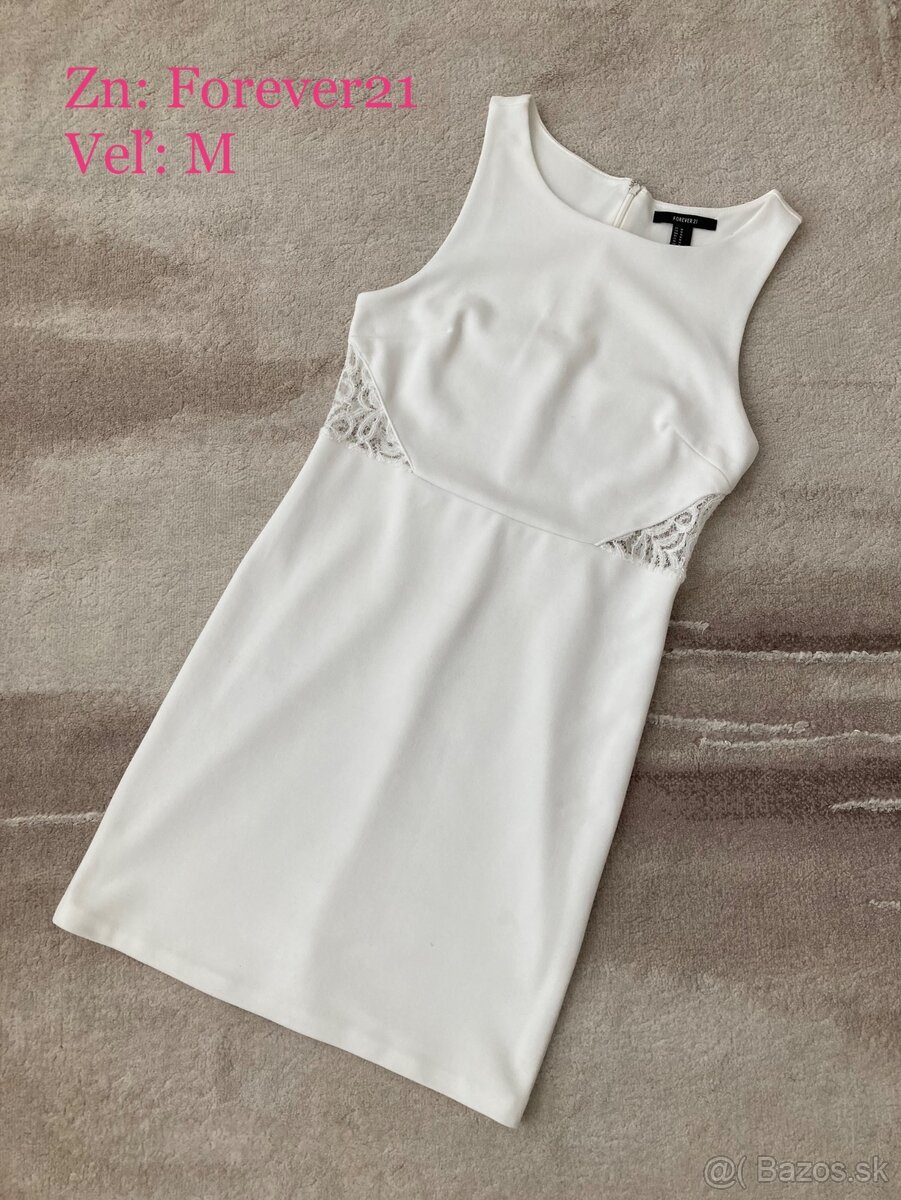 Biele šaty zn. FOREVER21