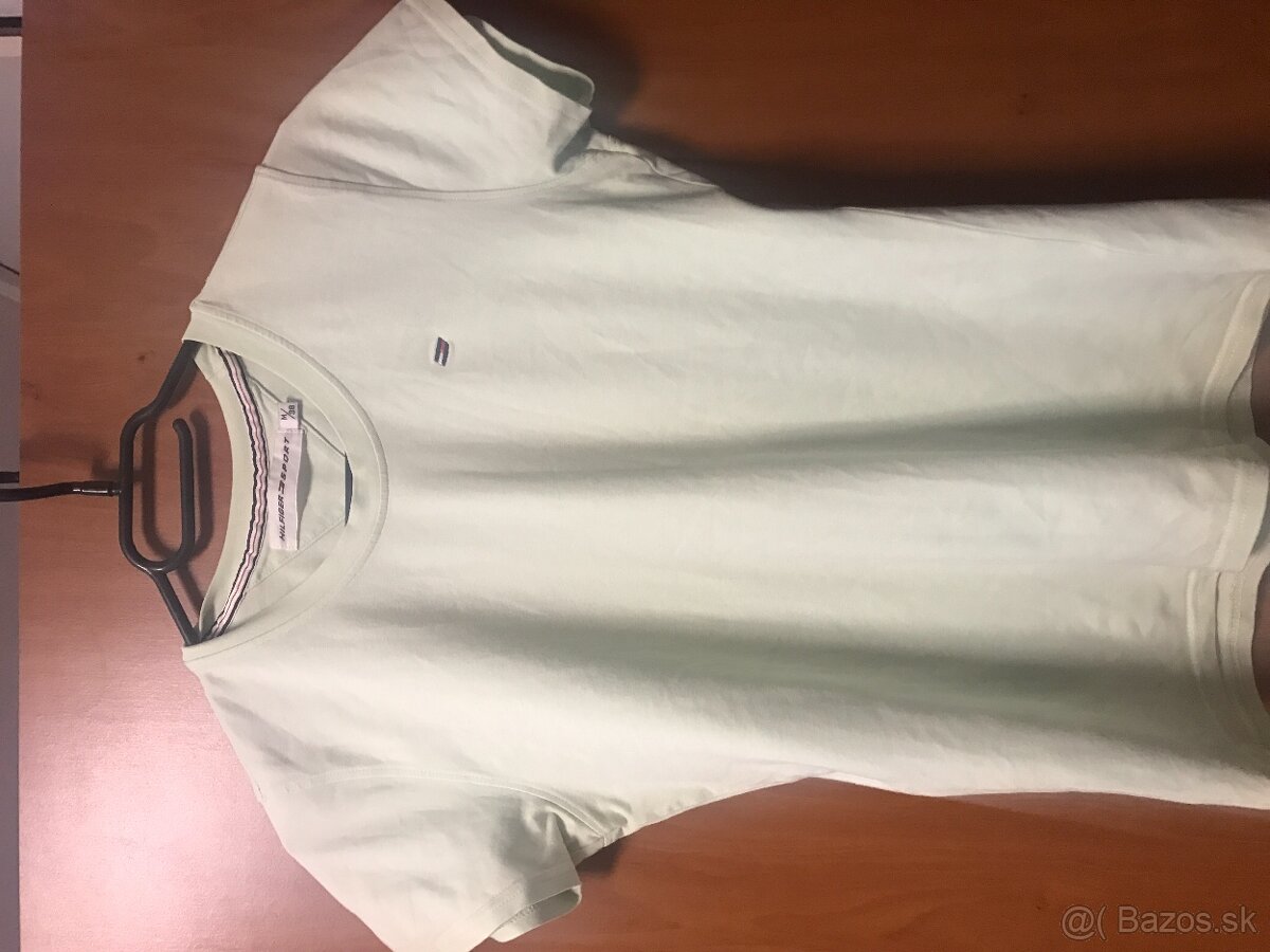 TOMMY HILFIGER originál limetkove damske tricko S
