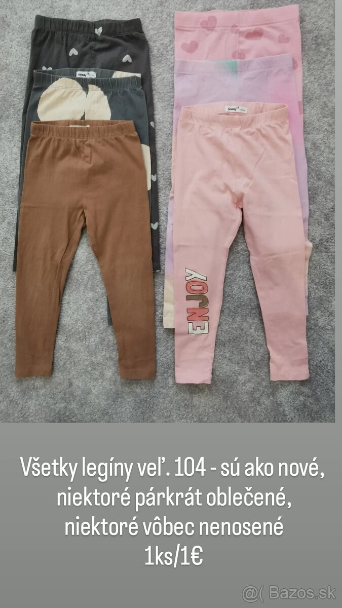 Dievčenské legíny a rifle veľ. 104