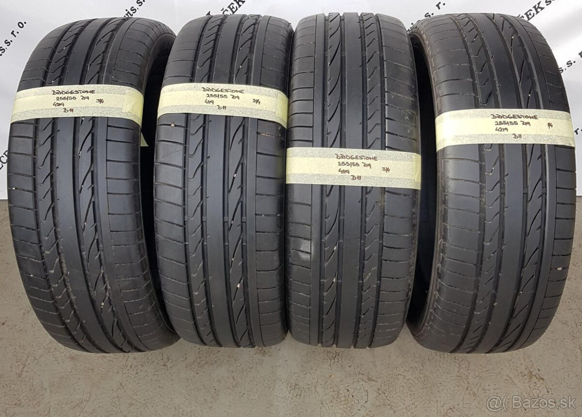 Letné pneumatiky 255/55 R19 BRIDGESTONE DOT4119
