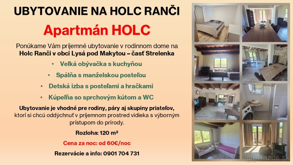 Ubytovanie Apartmán Holc