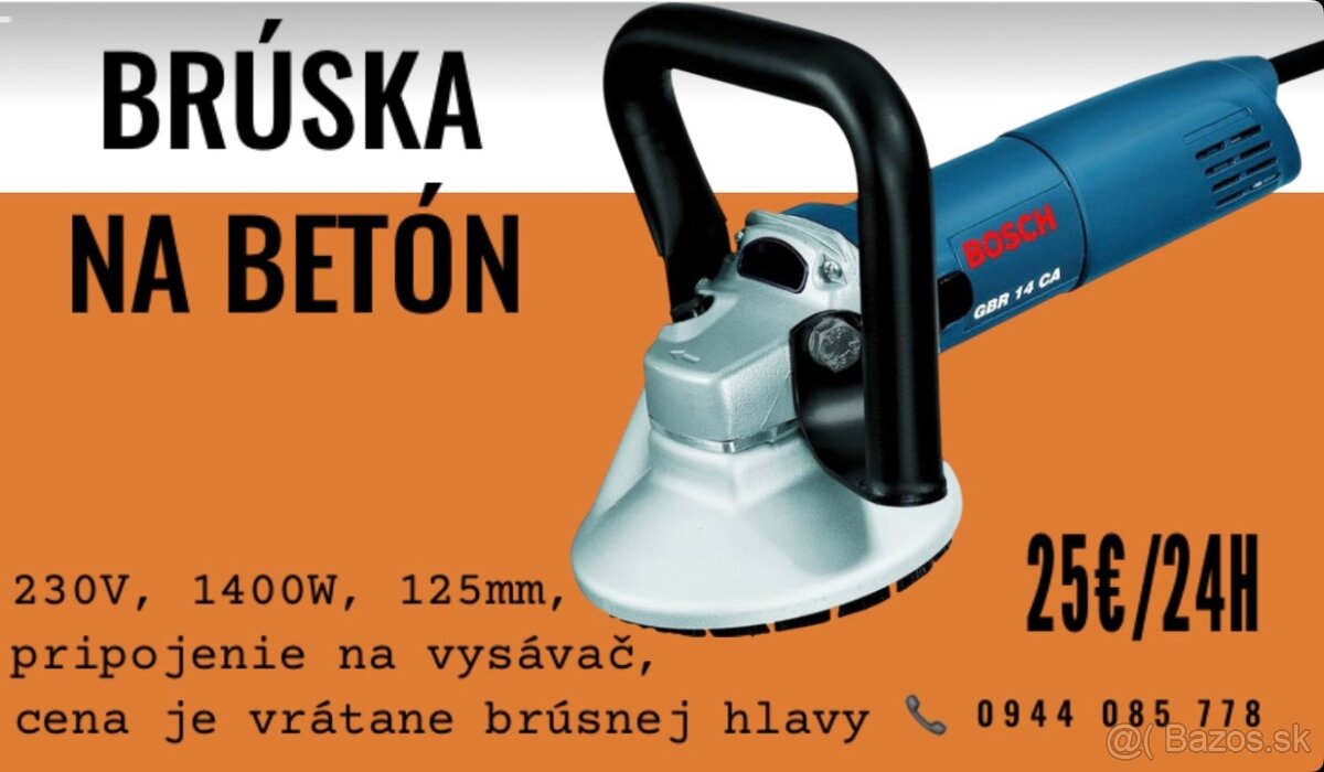 Brúska na betón