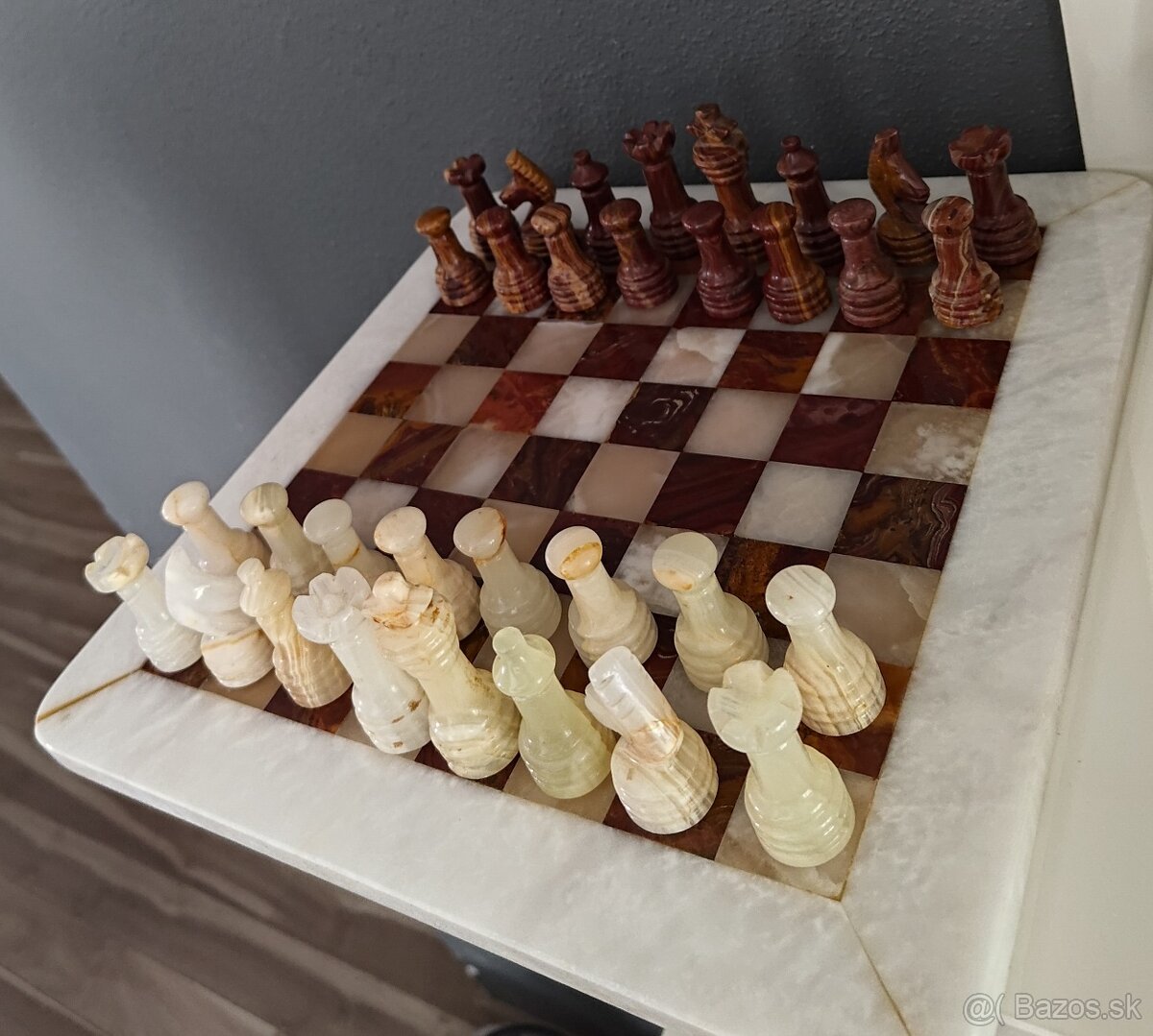 Mramorovy sach 30x30 cm