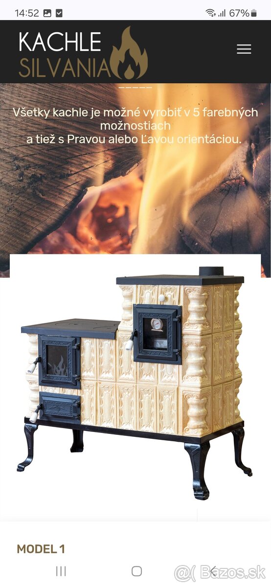 Terakotove kachle, sporak