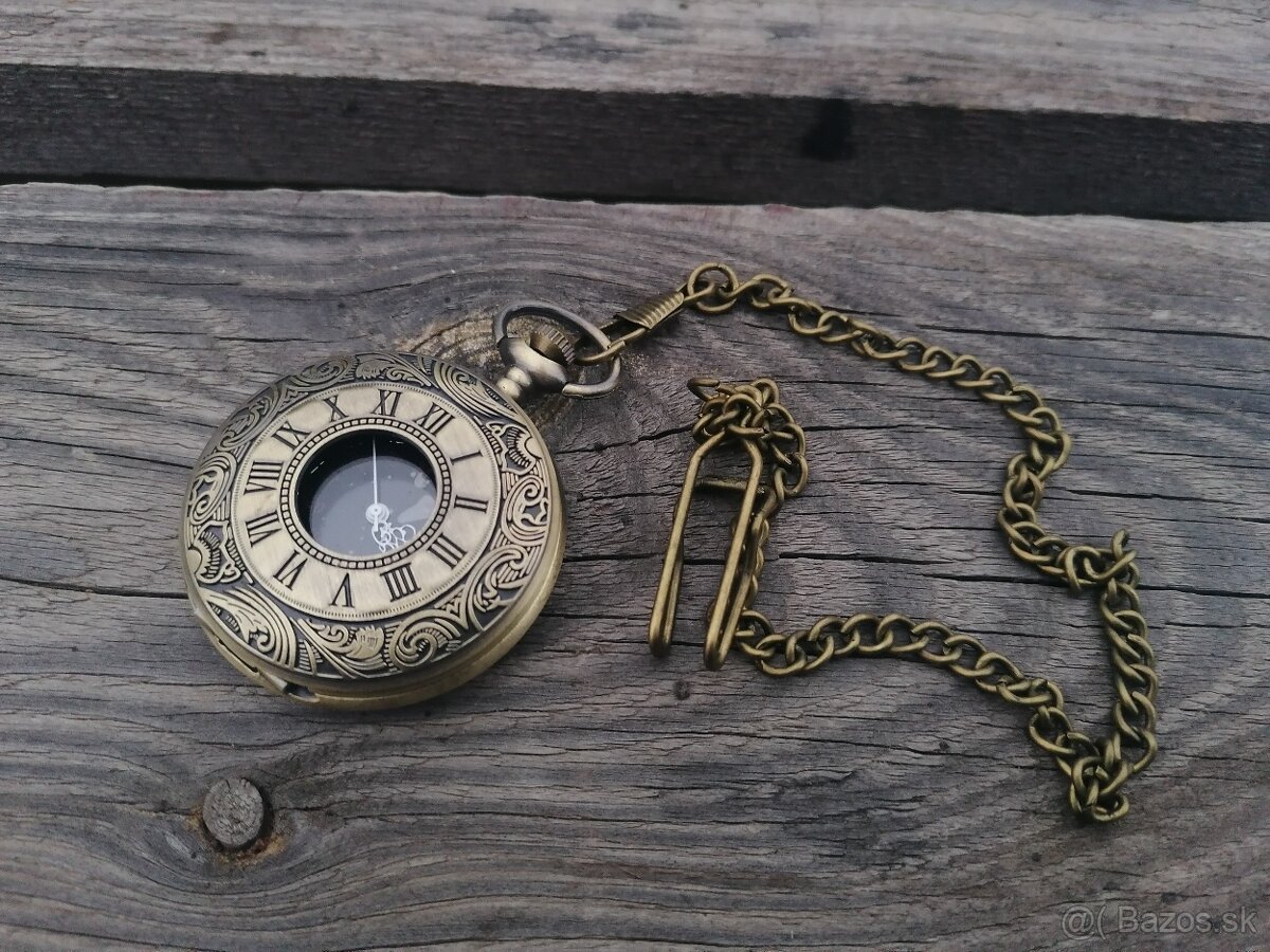 Bronzové vreckové hodiny
