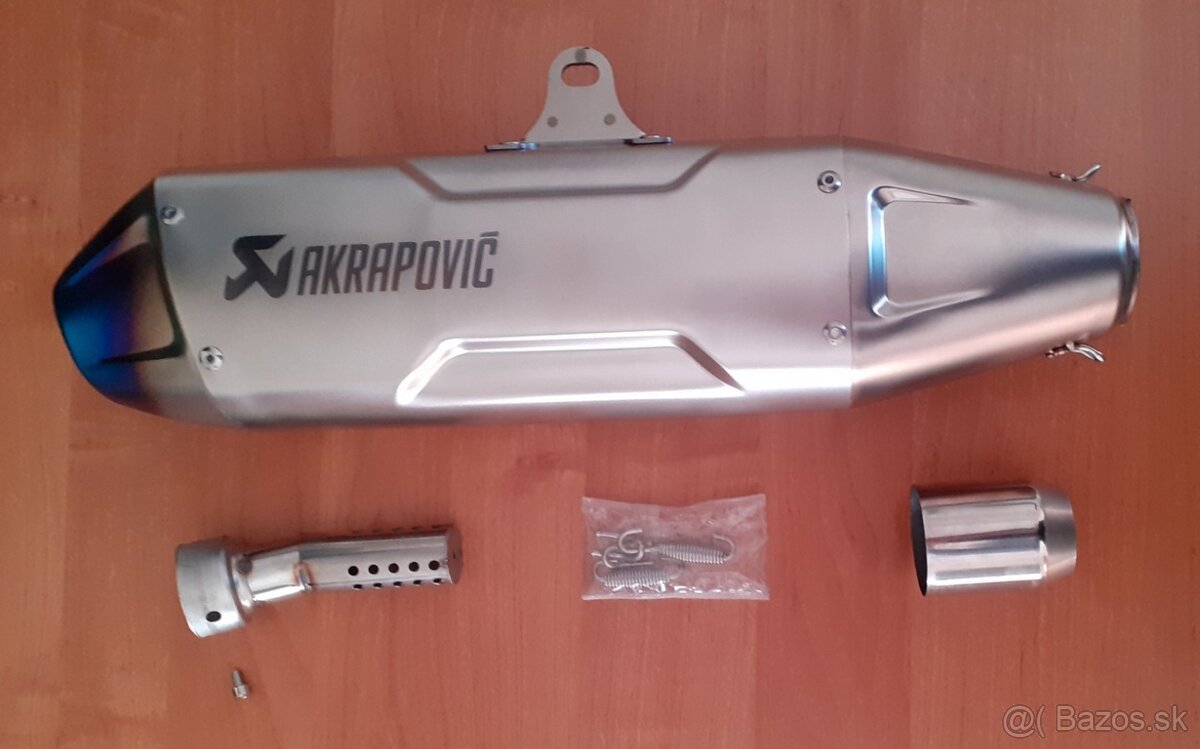 Nová ladená koncovka výfuku Akrapovič dlhá verzia 450mm