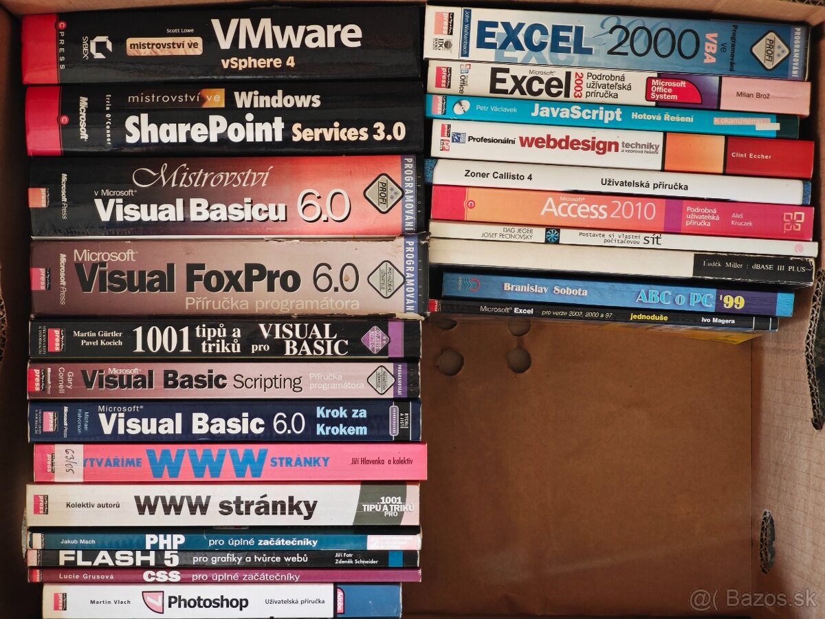 Počítačová literatúra 17 kníh za 6€