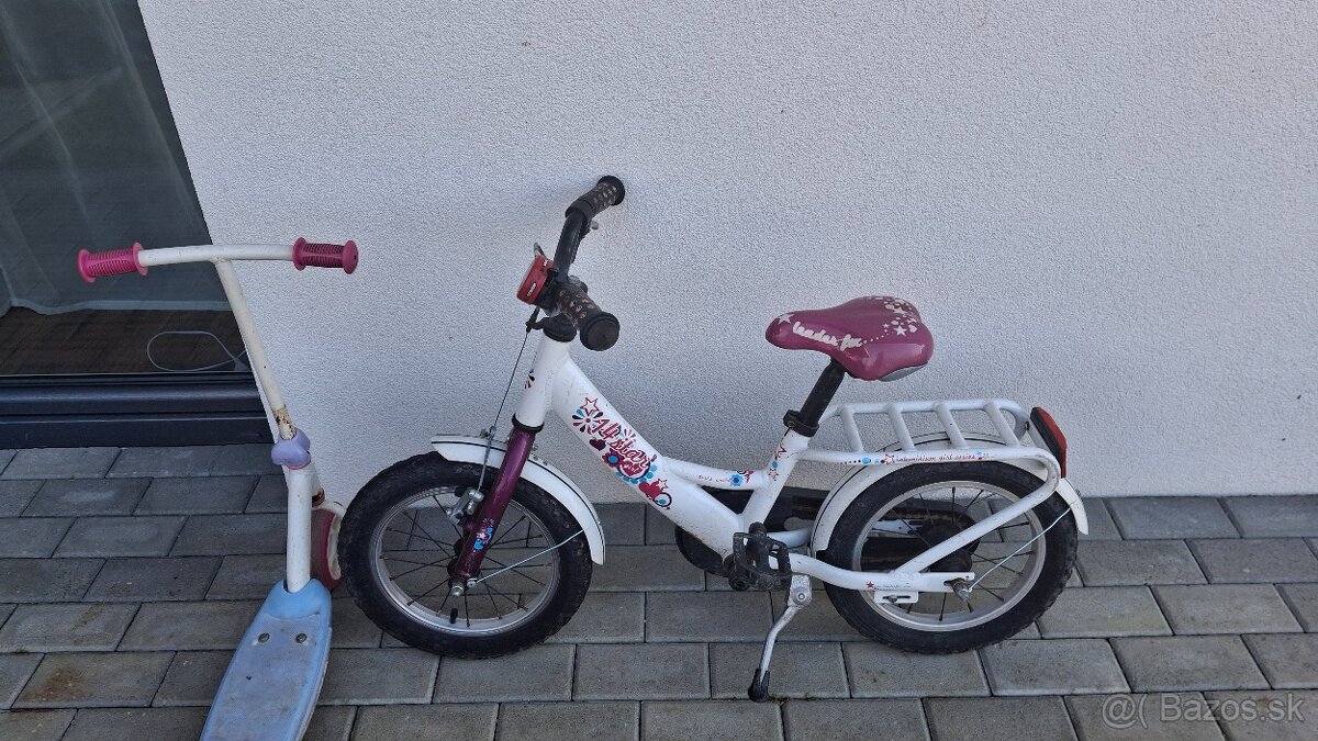 Detsky dievčensky bicykel