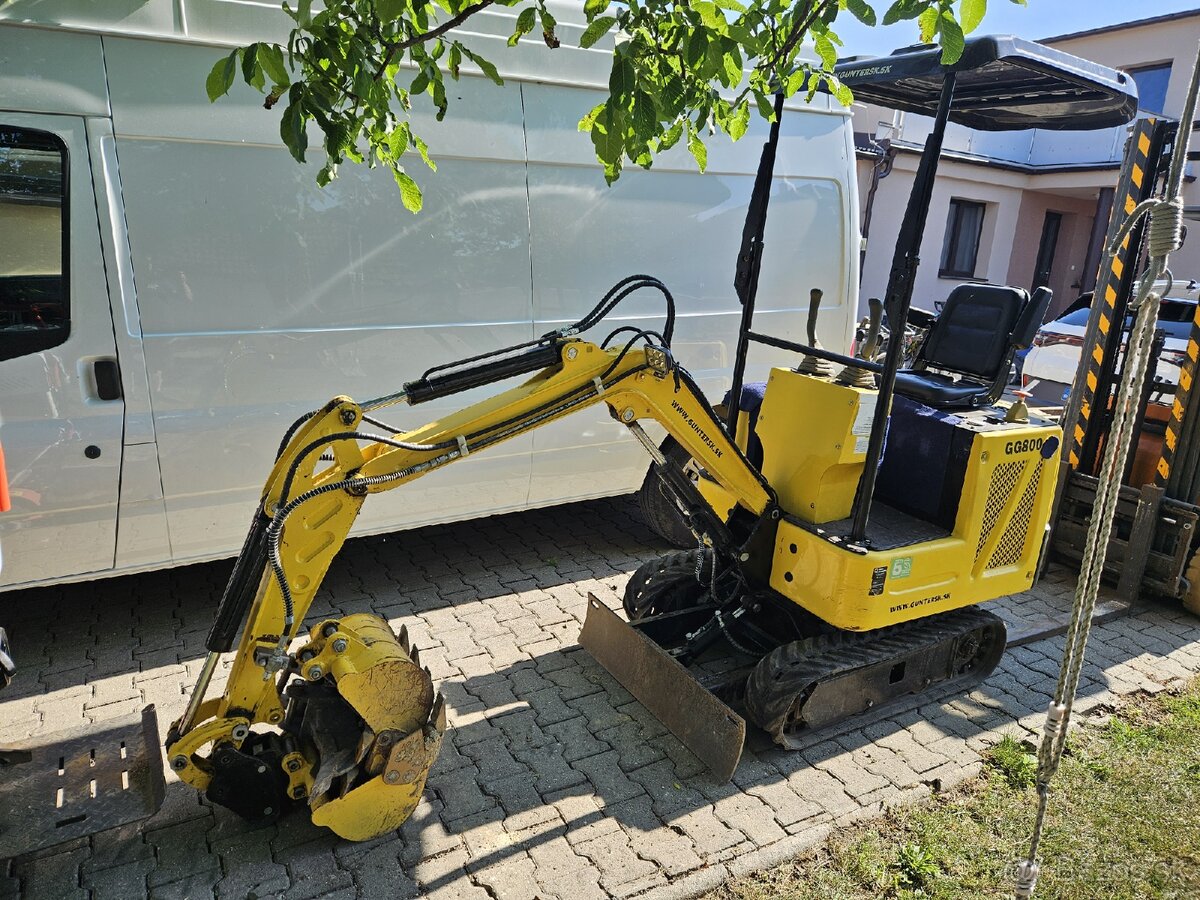 Predám minibager Günter Grossmann GG800