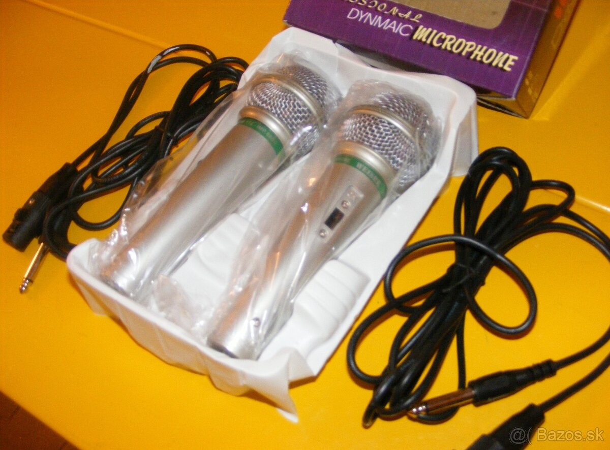 mikrofony kablove 2ks    18 eur