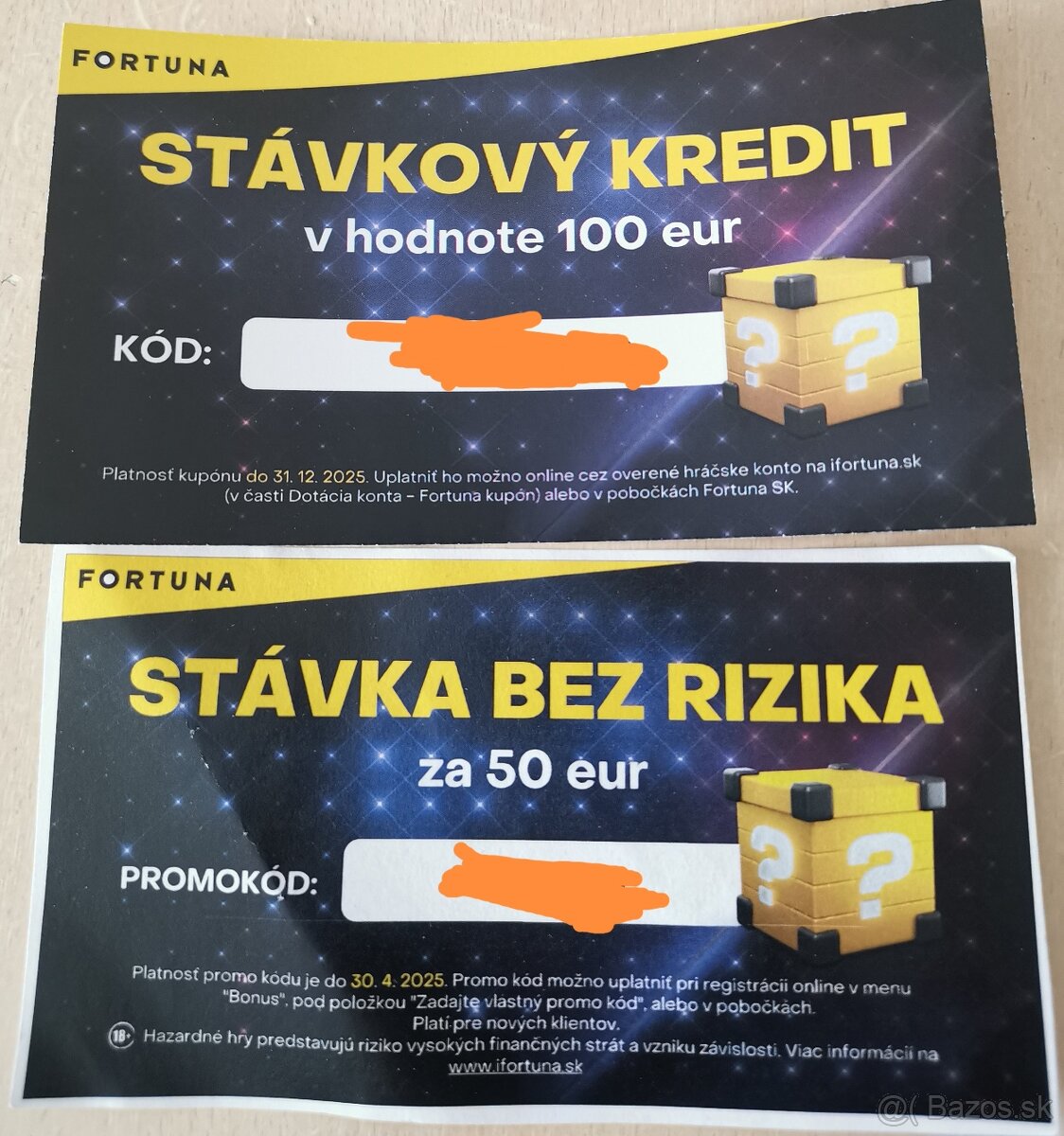 Predam Stavkový kredit Fortuna