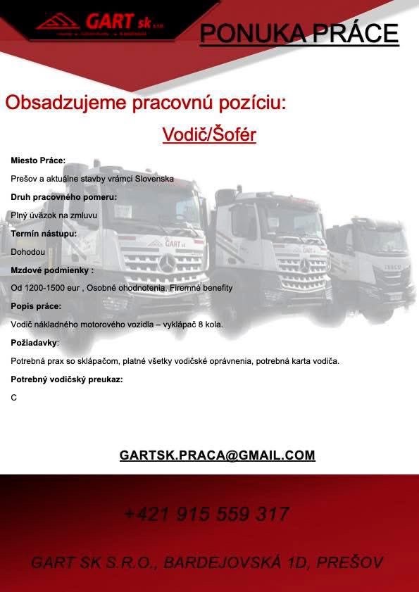 VODIČ V SPOLOČNOSTI GART sk