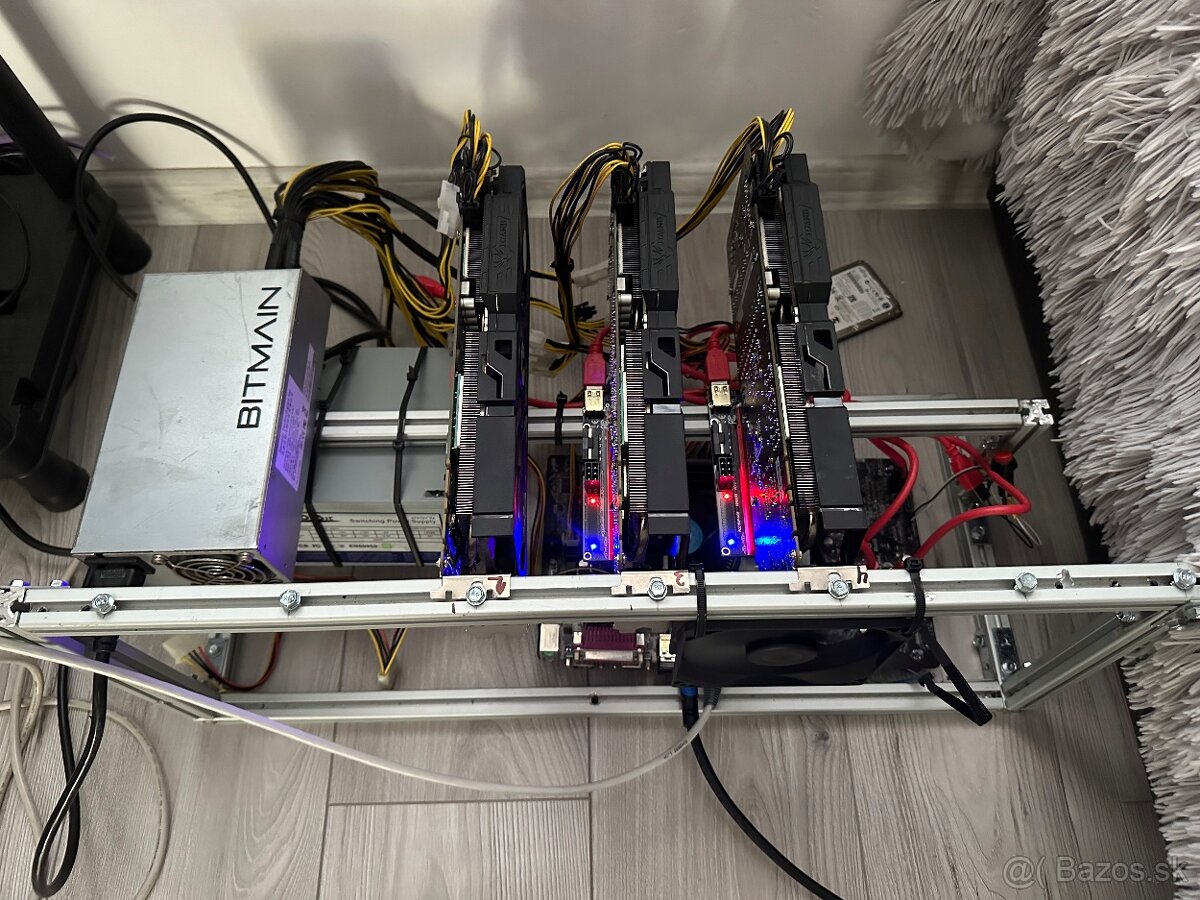 Mining rig s P104-100 8GB (GTX1080)