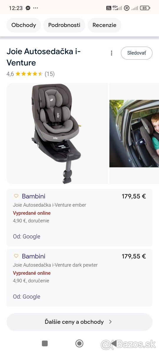 autosedačka Joie i-Venture