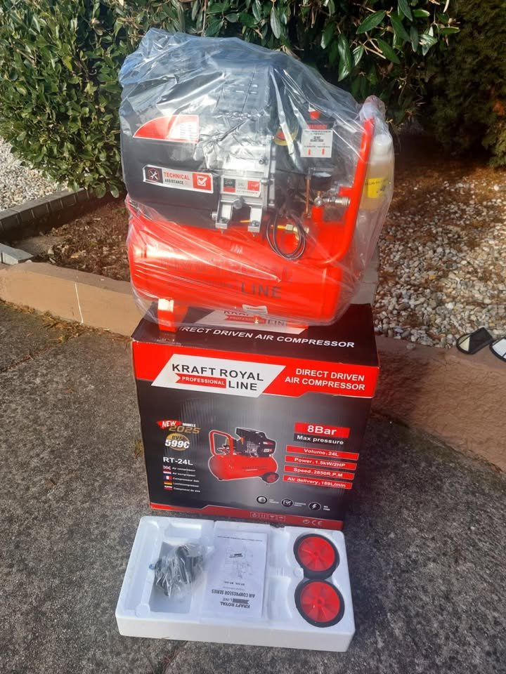 Olejový kompresor 24l- 8 bar -