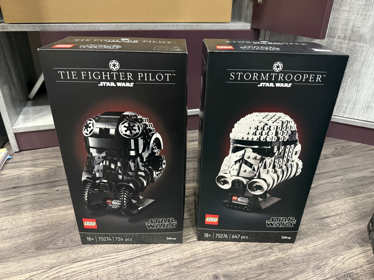 Lego Star Wars a Marvel helmy