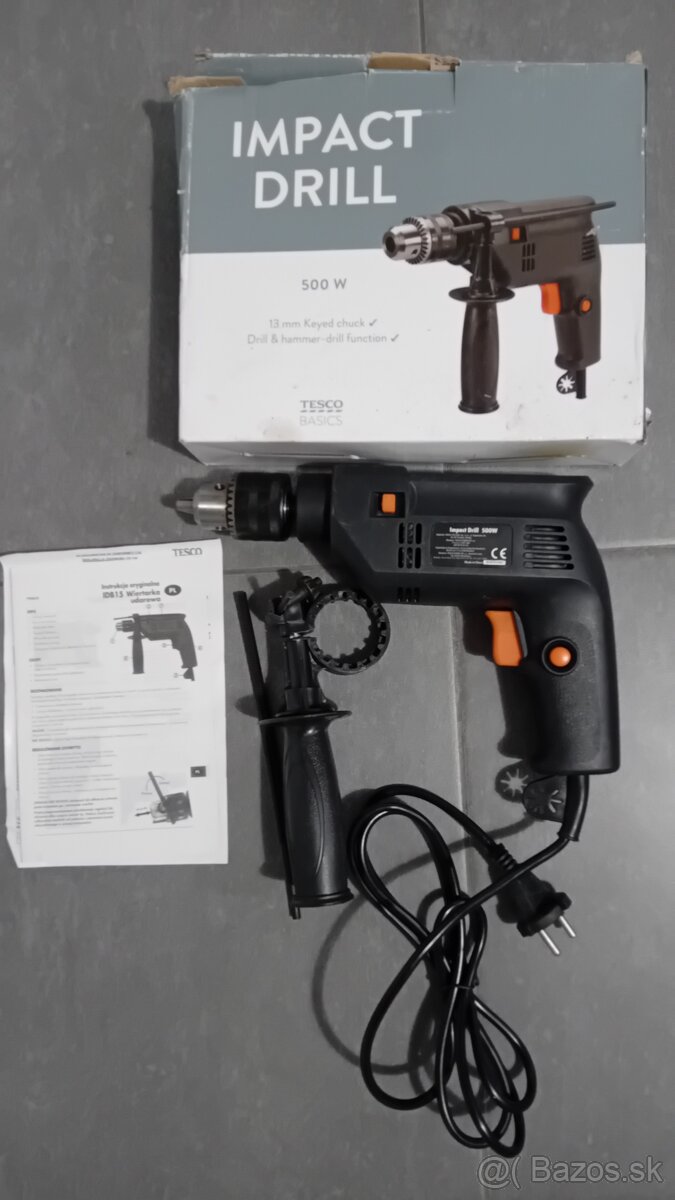 Príklepová vŕtačka IMPACT DRILL 500W