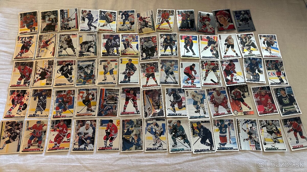 Predám hokejové kartičky UD Collector’s Choice