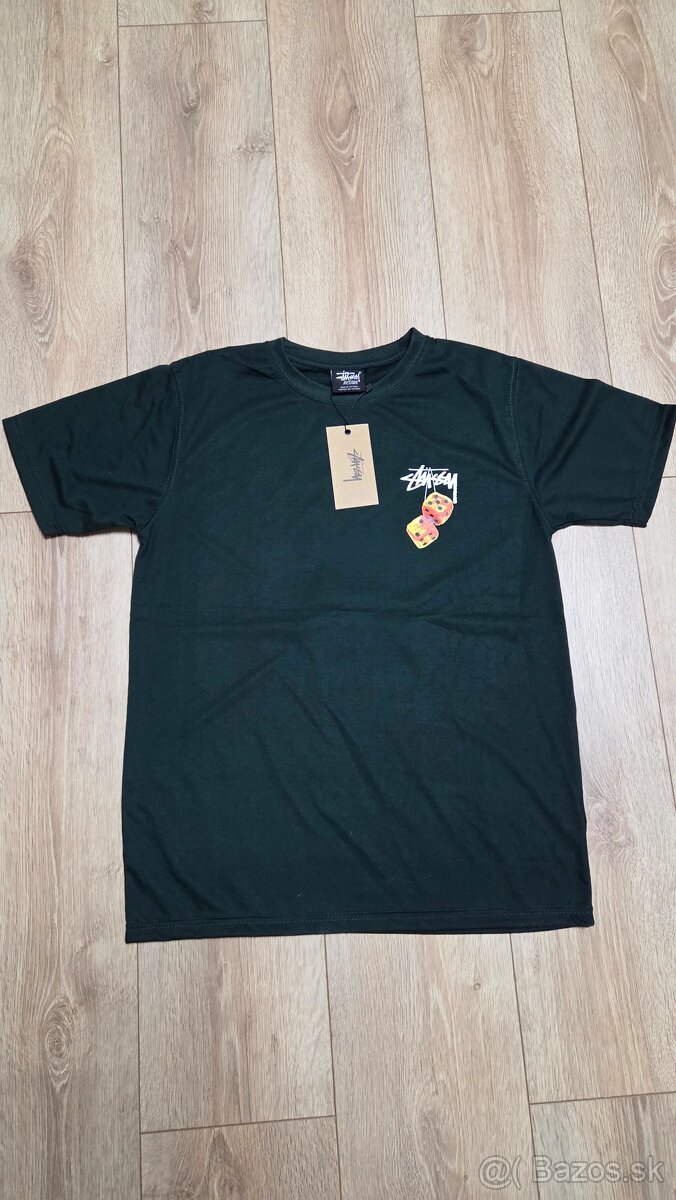 Stüssy Fuzzy Dice Tee dark green/orange