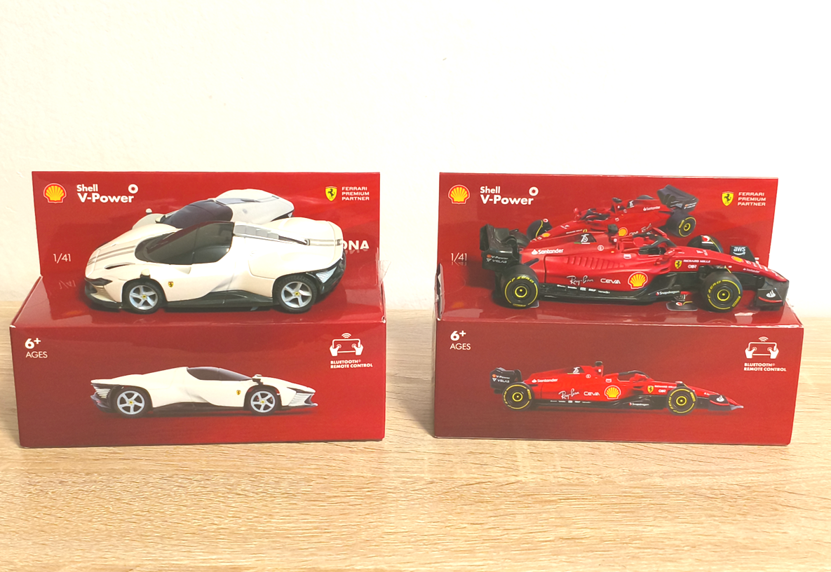 Predám dve autička Ferrari Shell