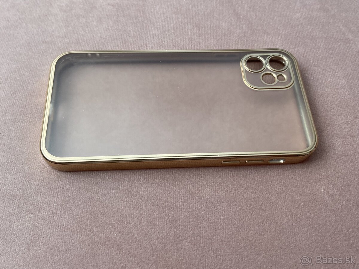 Obal na telefón iPhone 11 - silikónový zlatý