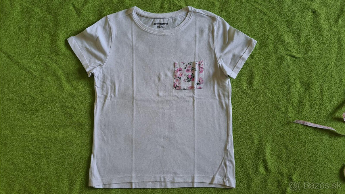 Dievčenské letné tričká veľkosť 158 - spolu 4