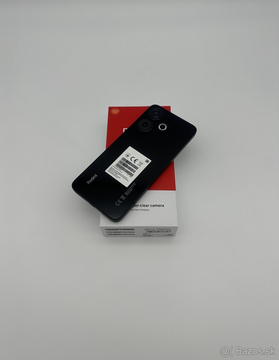 NOVÝ Xiaomi Redmi 13 6/128GB Midnight Black + ZÁRUKA