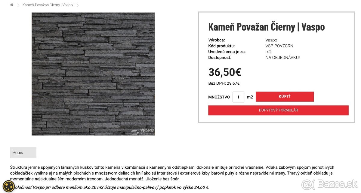 Obkladový kamen