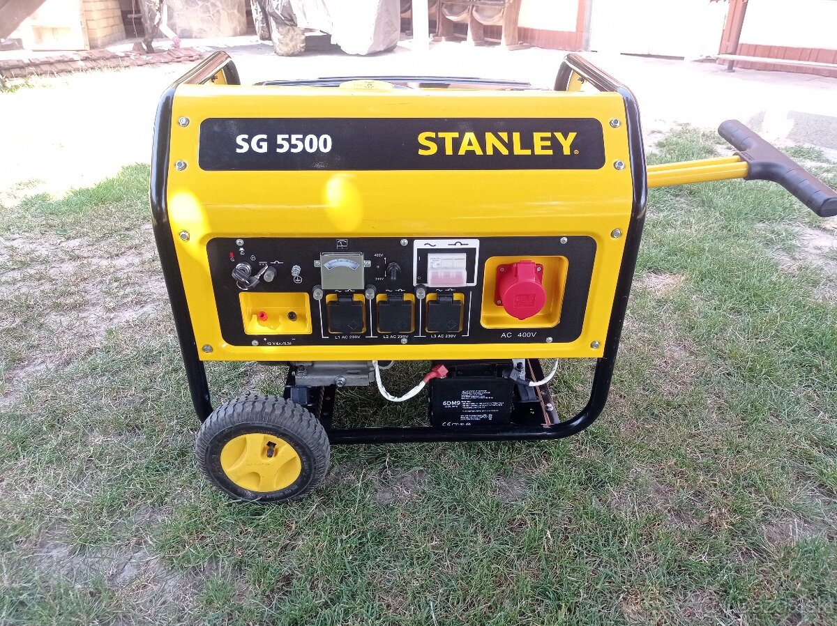 Elektrocentrála + ELEKTRICKÝ ŠTARTÉR STANLEY SG 5500