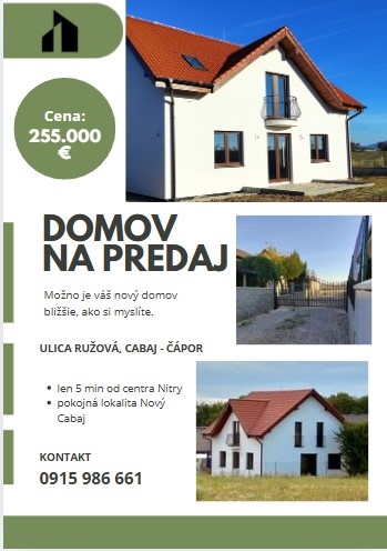 Na predaj 5 izbový rodinný dom len 5 minút od centra Nitry