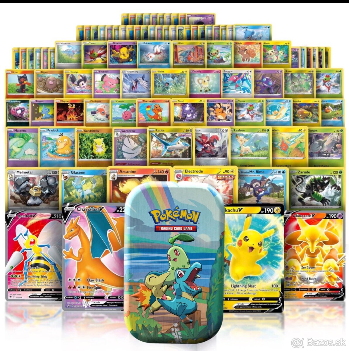 Pokémon Plechovička: 50 kariet + 2 “Ultra rare” karty