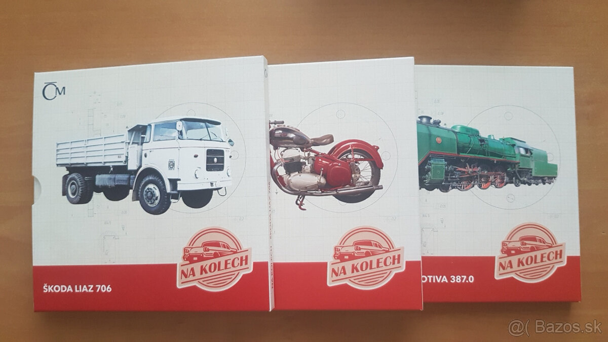 Strieborné mince Na kolesách - nekompletný ročník 2023