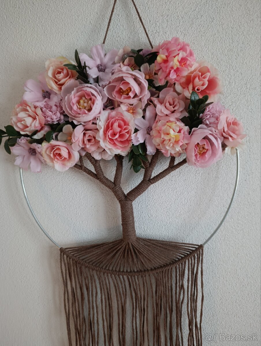 Jarný macrame strom