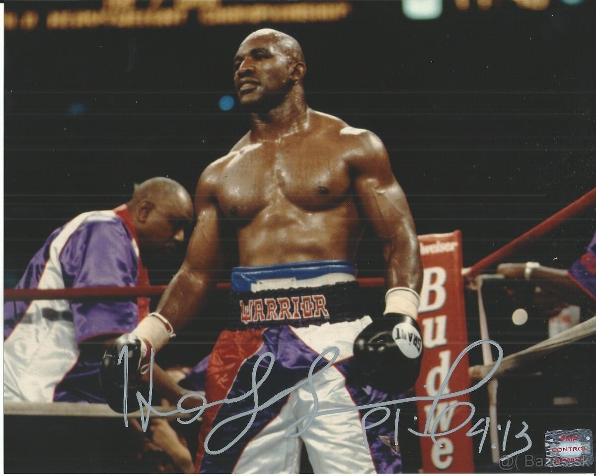 Evander Holyfield - foto s podpisem + COA