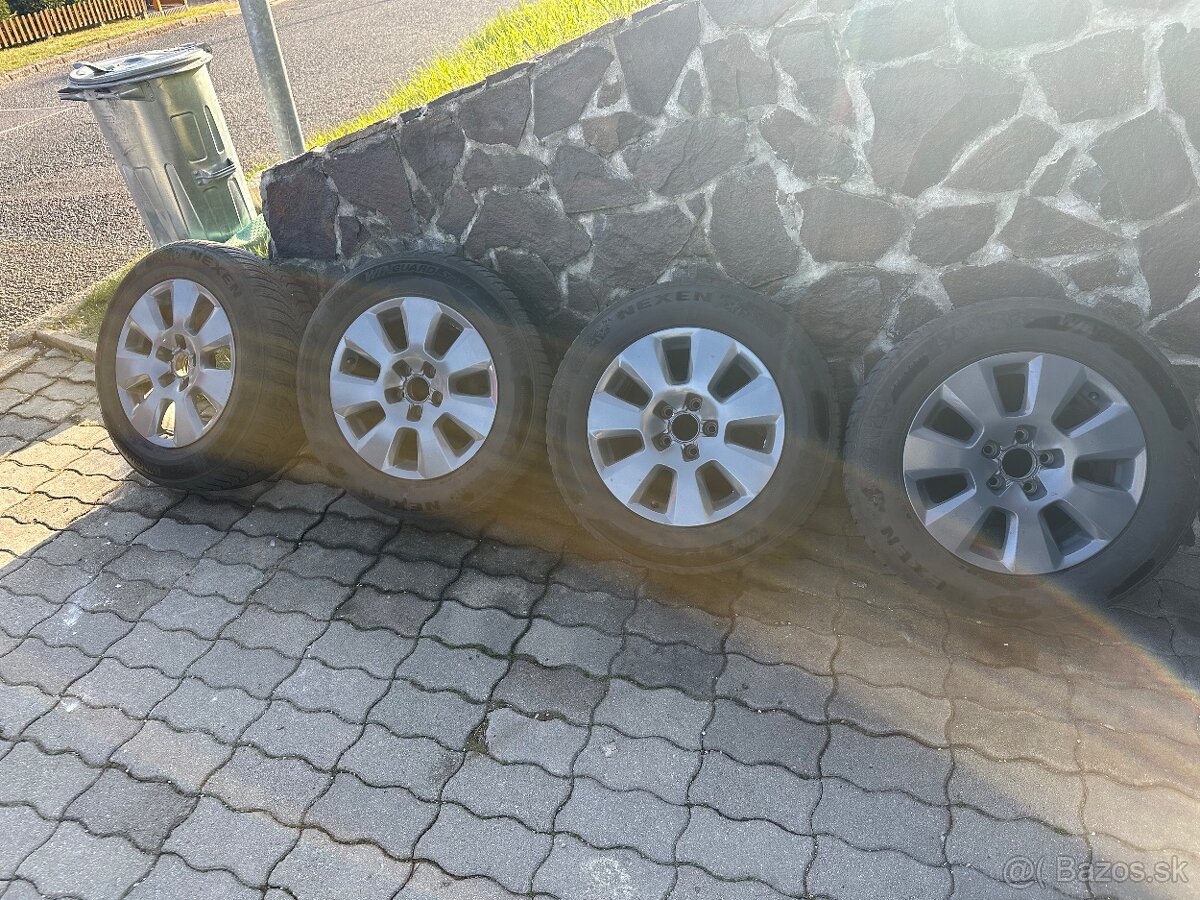 Disky audi R16 + zimné pneumatiky Nexen