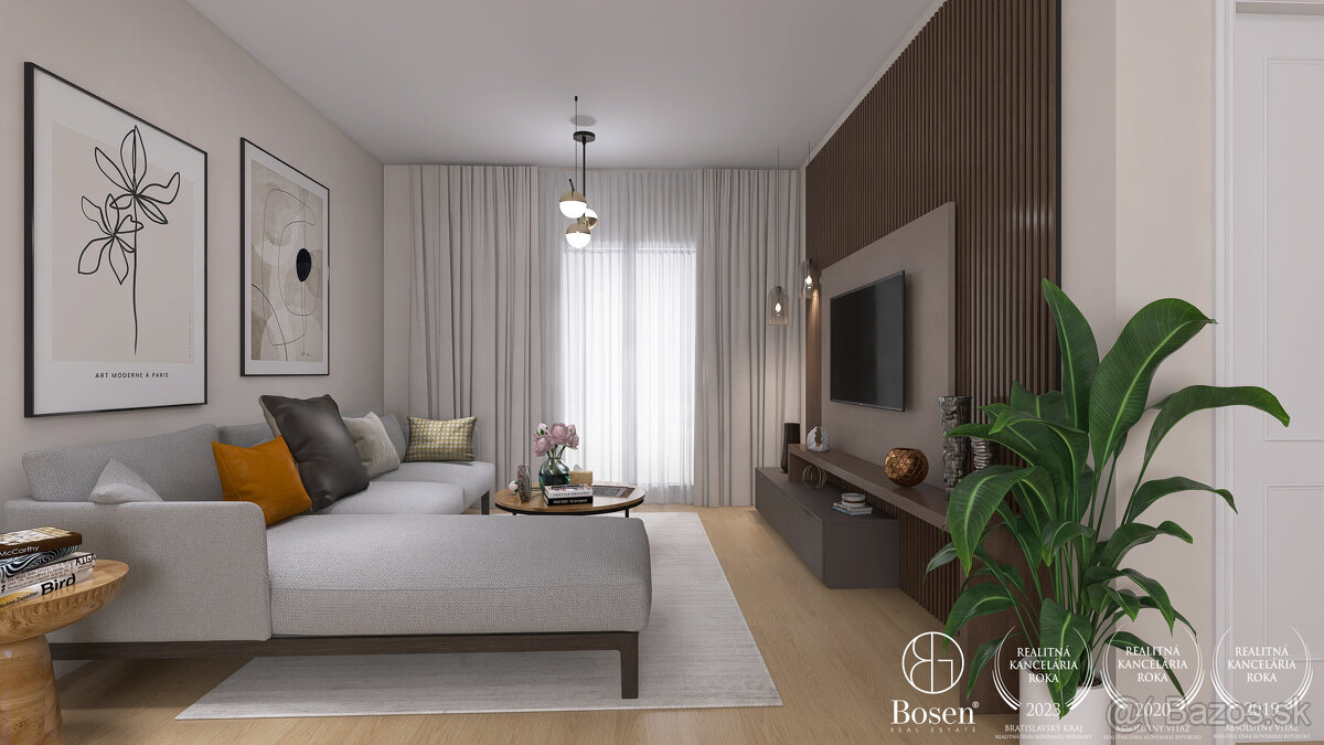 BOSEN I Moderný 2 izbový byt v projekte Cisárky, v príjemno