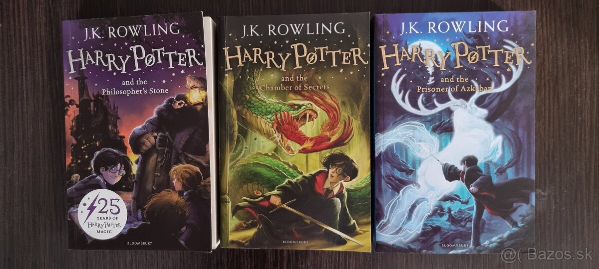 Harry Potter 1-3, anglicky