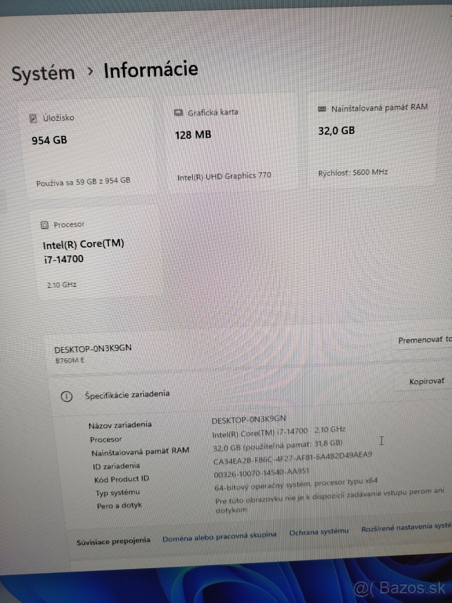 Predám nový stolný počítač