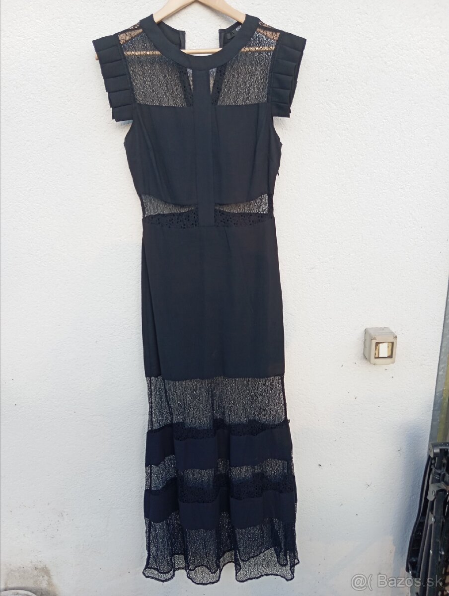 Dlhé dámske čierne šaty GUESS