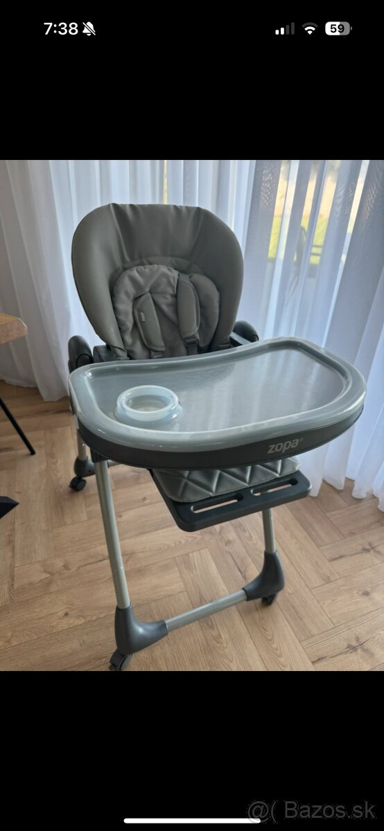 Jedalenská stolička pre deti Zoppa