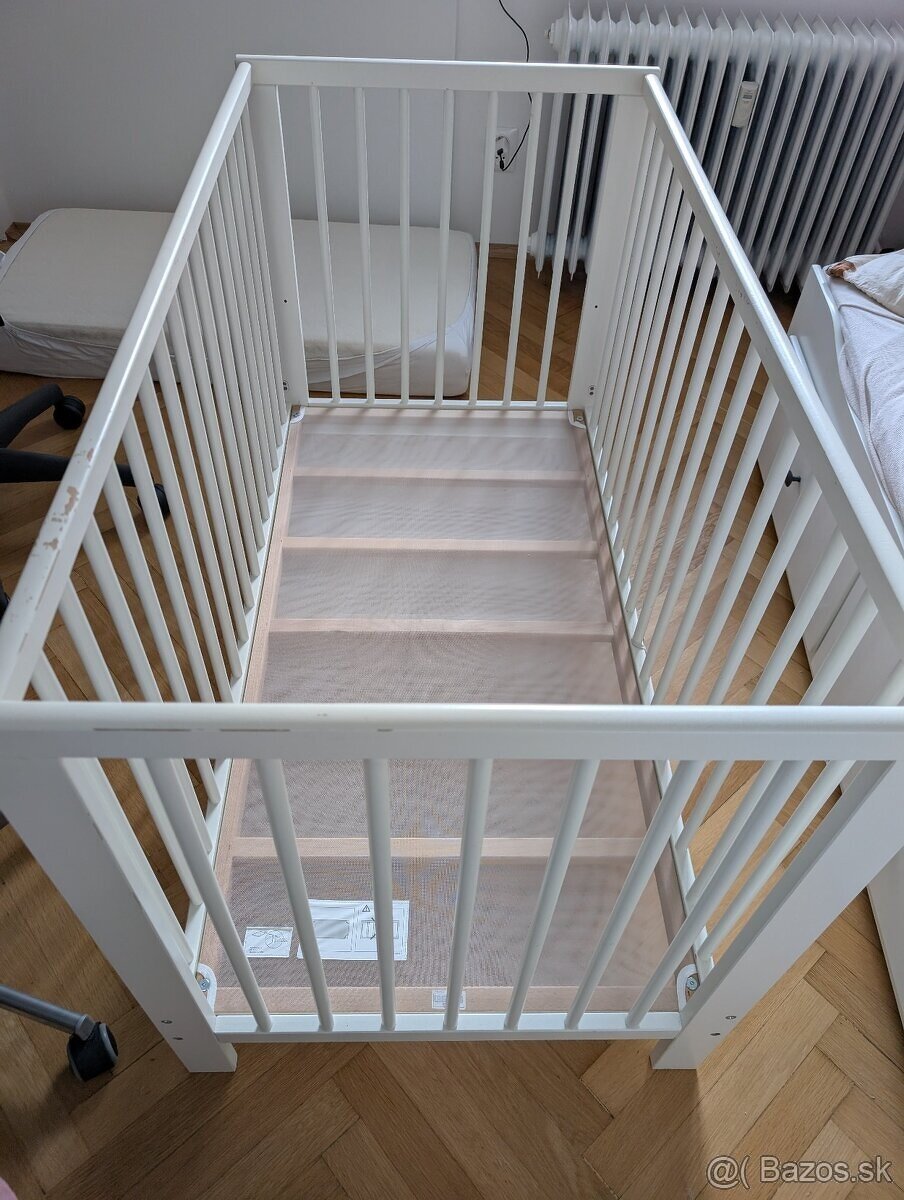 Detska postielka IKEA Gulliver a Segum matrac