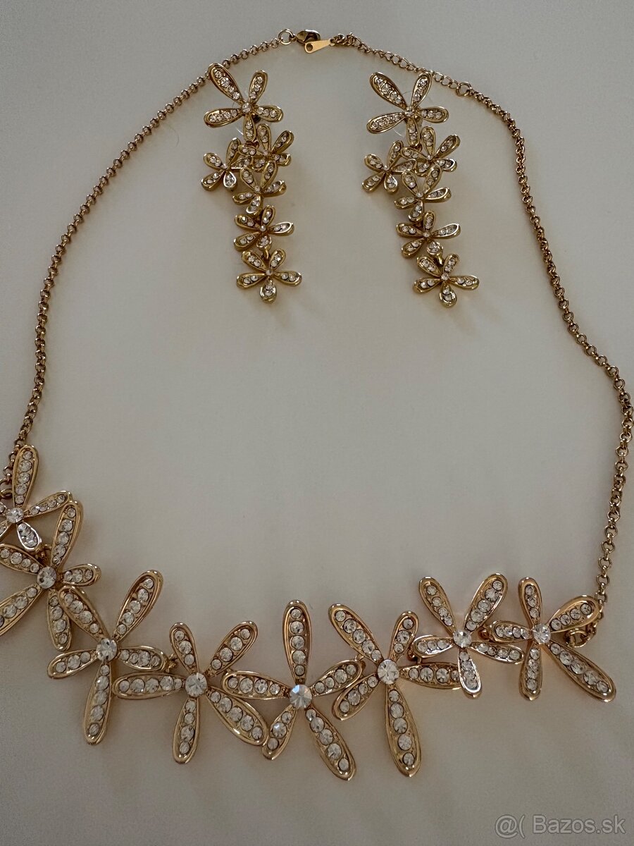 Náušnice a náhrdelník swarovski