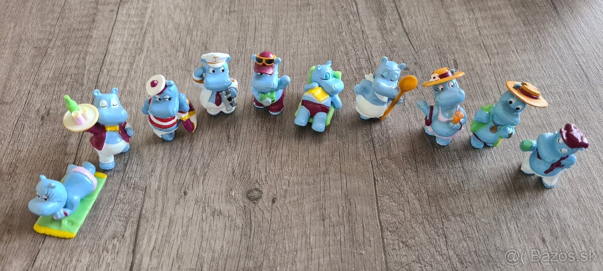 Kinder figúrky -  hrošíci na dovolenke